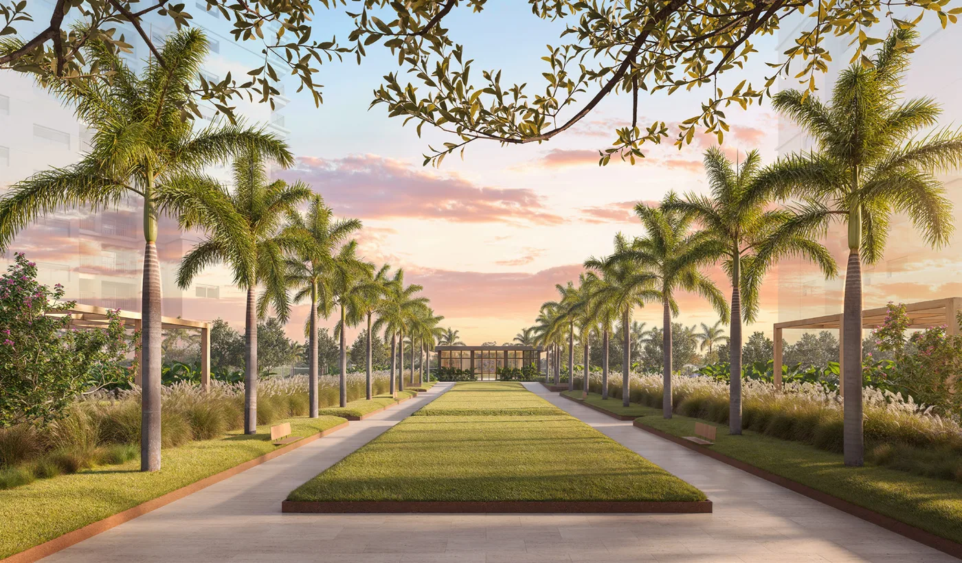 Praça de chegada — Jardim da Hípica Residences