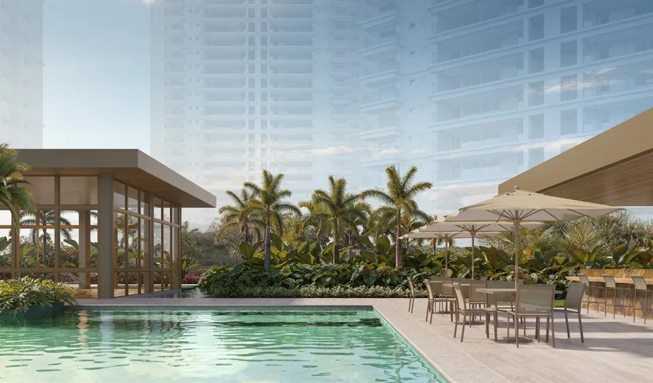 Bar da piscina — Jardim da Hípica Residences